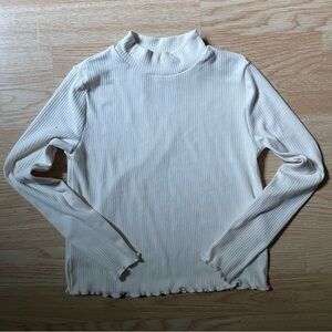 Girls Epic Threads White Turtle Neck Long Sleeve